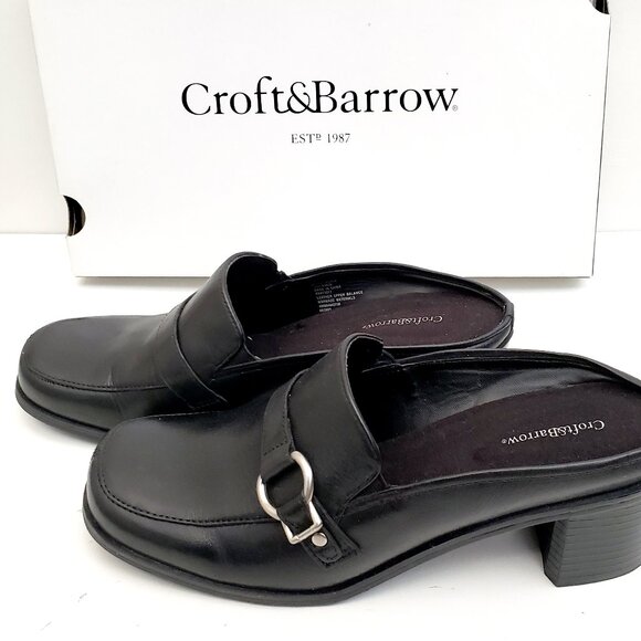 Croft & Barrow: Women's Casual slip on mule; Bette Black; New with box; Size 6M - Picture 13 of 15